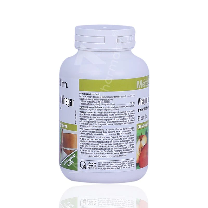 Webber Naturals Meta Slim Apple Cider Vinegar With Green Tea Capsules 90'S - Image 3