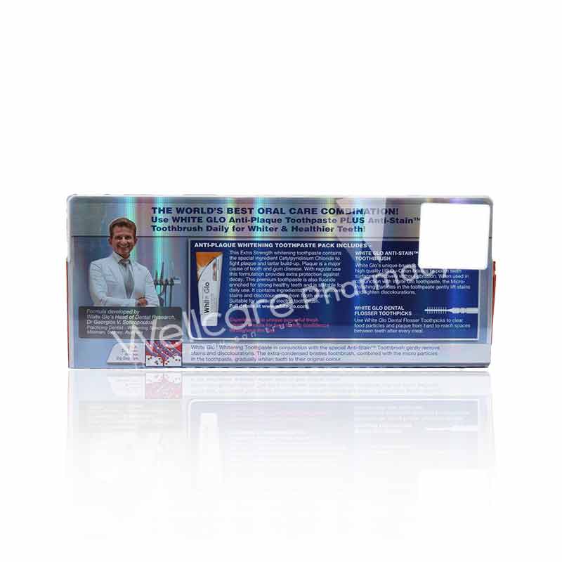 White Glo Anti-Plaque Whitening Toothpaste 150g - Image 3