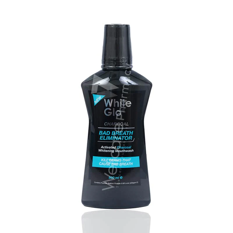 White Glo Charcol Bbe Whitening Mouthwash 500ml
