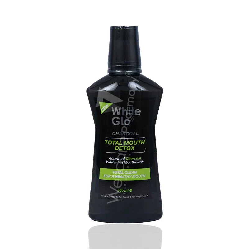White Glo Charcol Tmd Whitening Mouthwash 500ml