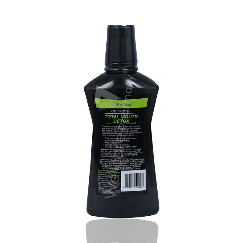 White Glo Charcol Tmd Whitening Mouthwash 500ml - Image 3