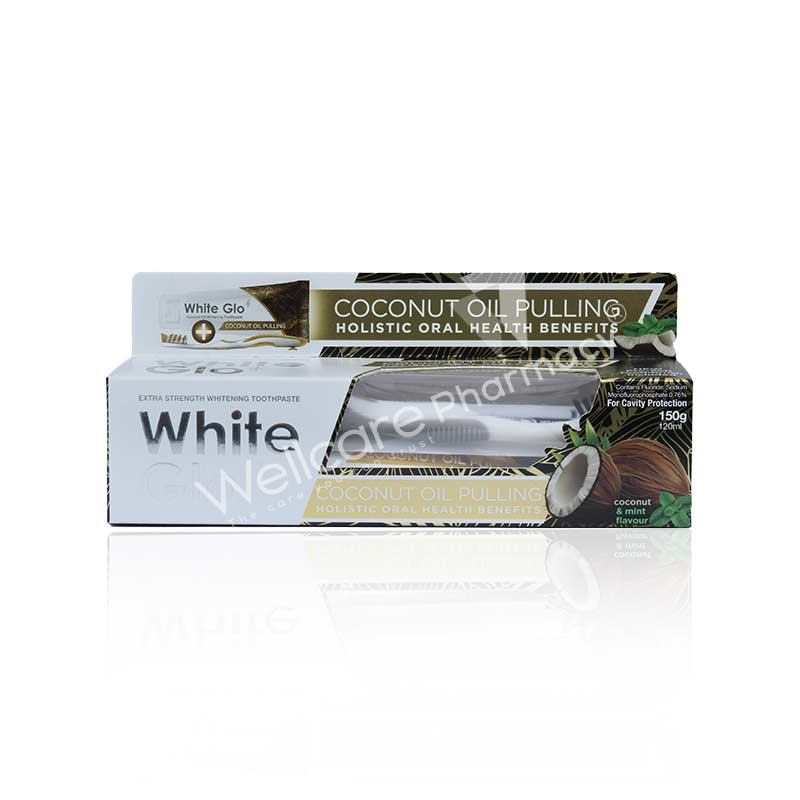 White Glo Coconut Oil Toothpaste 150g