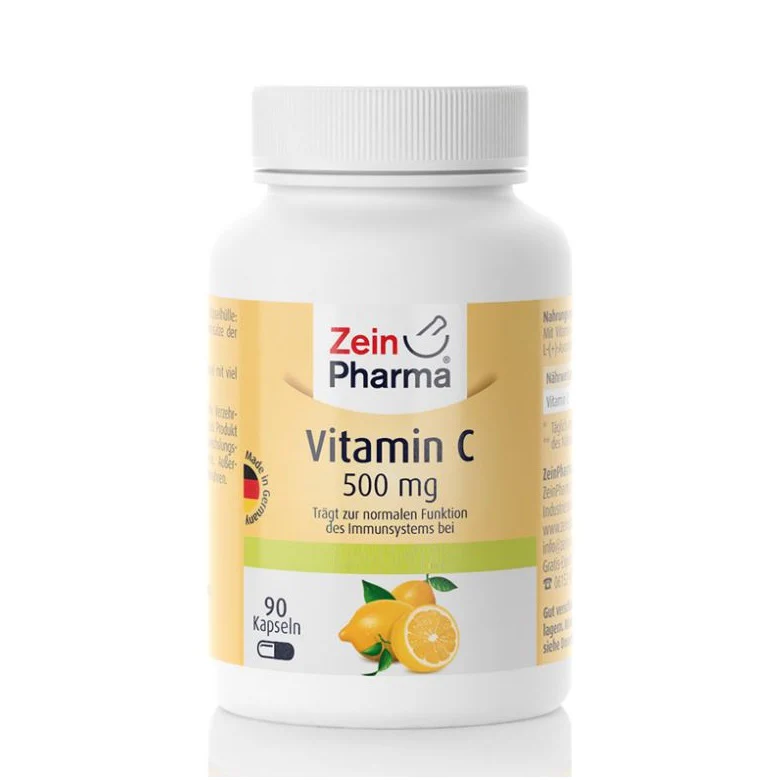 Zein Pharma Vitamin C 500mg Capsules 90'S - Image 2