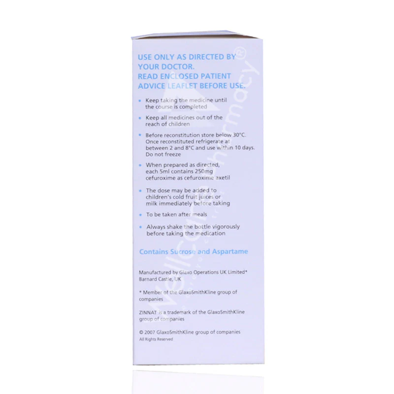 Zinnat 250mg Suspenson 50ml - Image 3