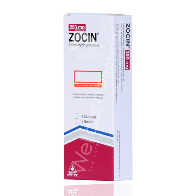 Zocin 250mg Capsules 6'S