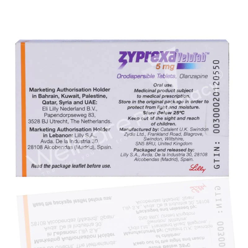 Zyprexa Velotab 5mg Orodispersible Tablets 28'S - Image 3